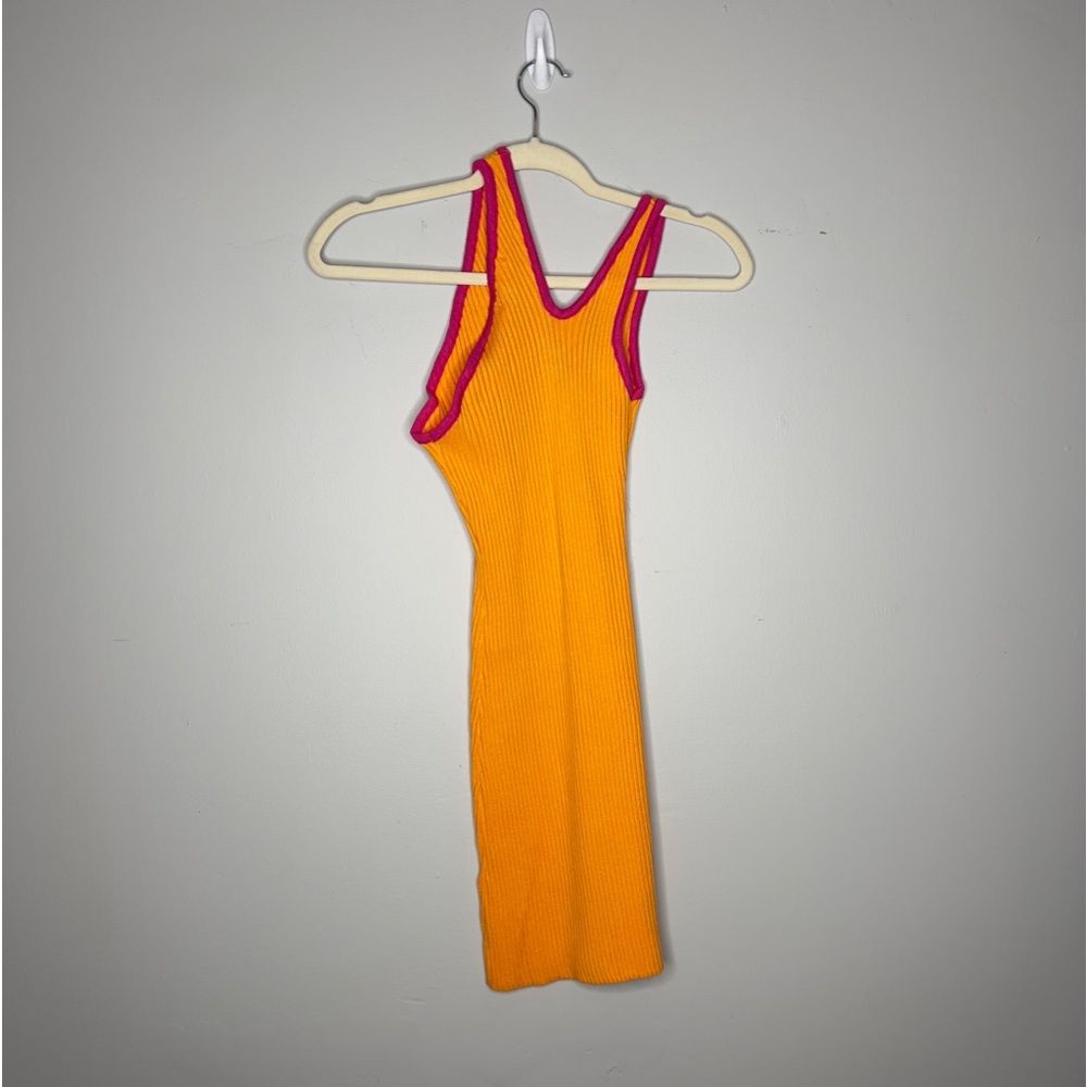 ππ Easy on the Eyes S-M Body-con Dress in Tangerine by Pepper Mayo - NWT! πΈπ - Picture 9 of 11